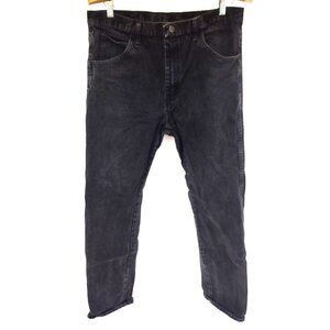 Rustler Jeans Men’s Size 36x34 Black Denim Straight Leg 100%Cotton 1087631CB